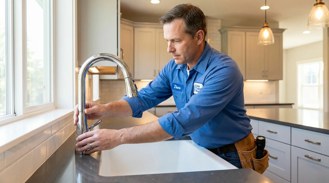Kitchen faucet installation by Johns Plumbing LLC in Laughlin
